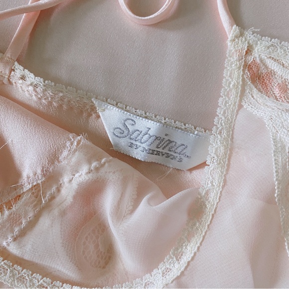 Sabina by Mervyn’s Pink Peek-a-Boo Slip Dress - Picture 4 of 5